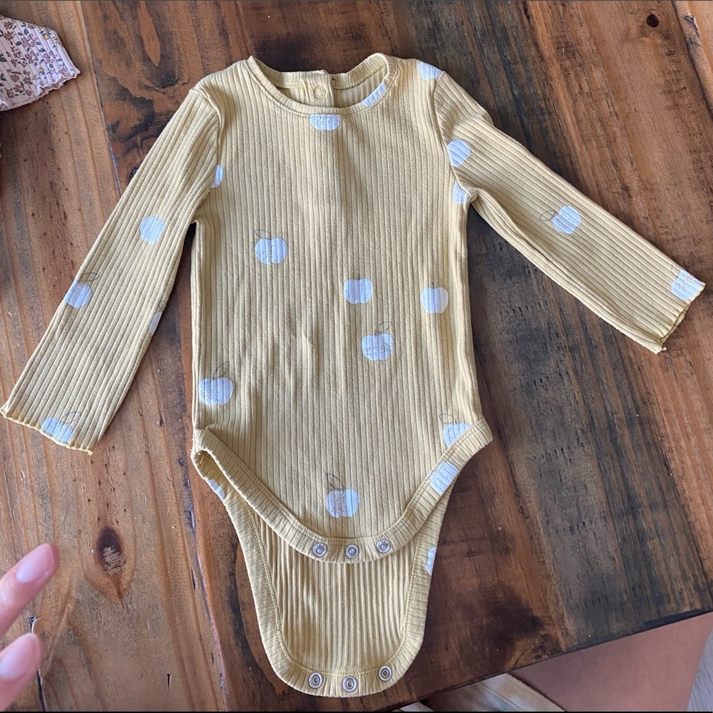 Cute apple onesie by Lauren Conrad - Little Co.